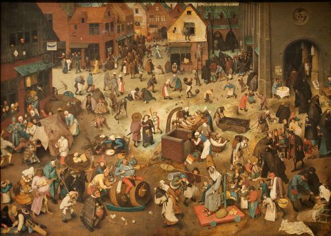 Pierre Bruegel, Le Combat de Carnaval et Carême, huile sur toile, 1559, Vienne.